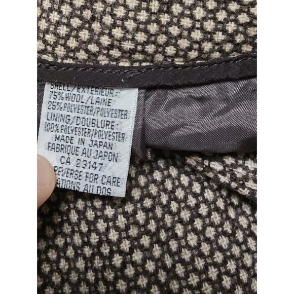 Tabots Pleated Wool Pants Womens 10 Petite Brown - Picture 6 of 6